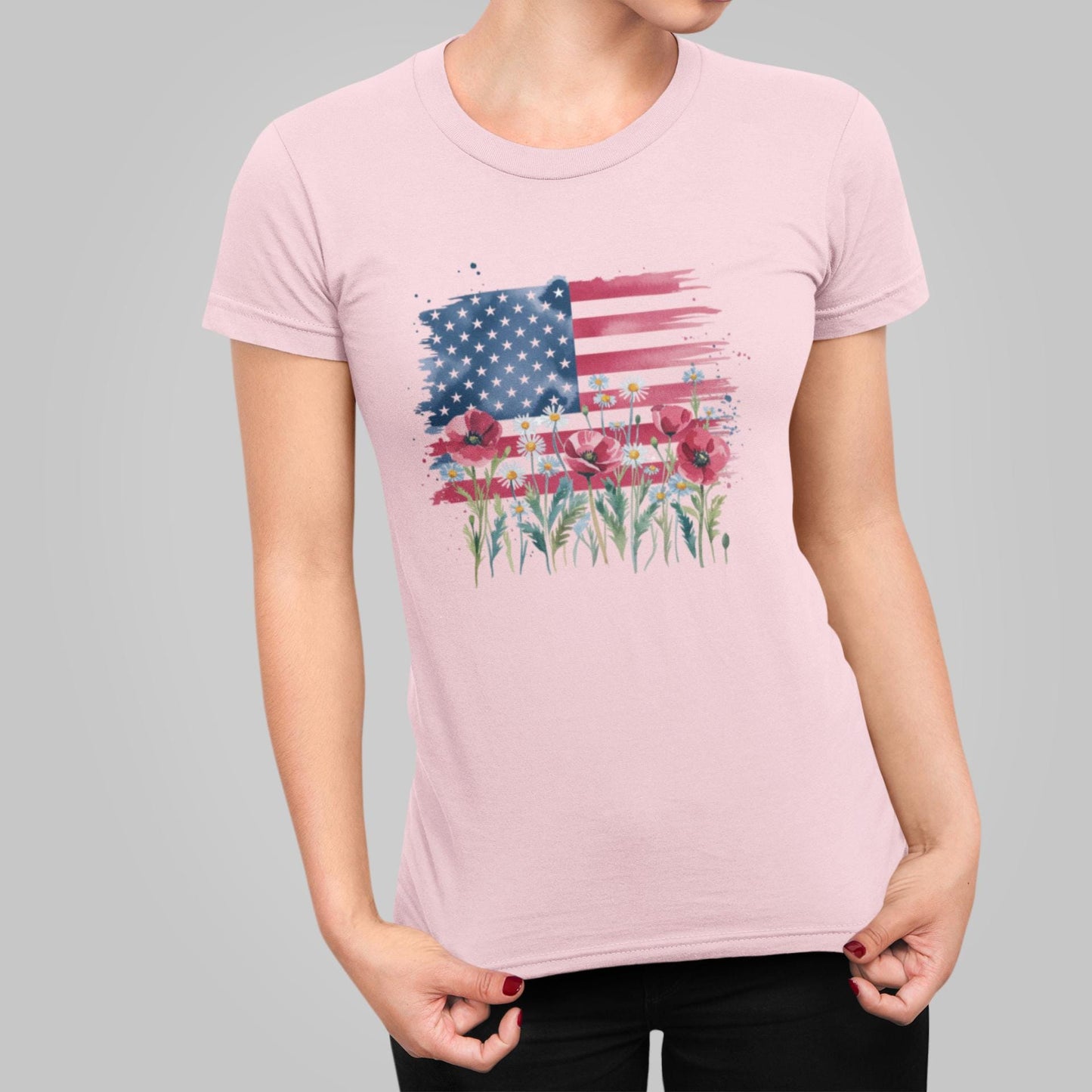 Retro America Shirt, American Flag, 4th Of July Tee, Minimalist Gifts Tee, Comfort Colors, Red White Blue, Fourth Of July Patriotic Gift