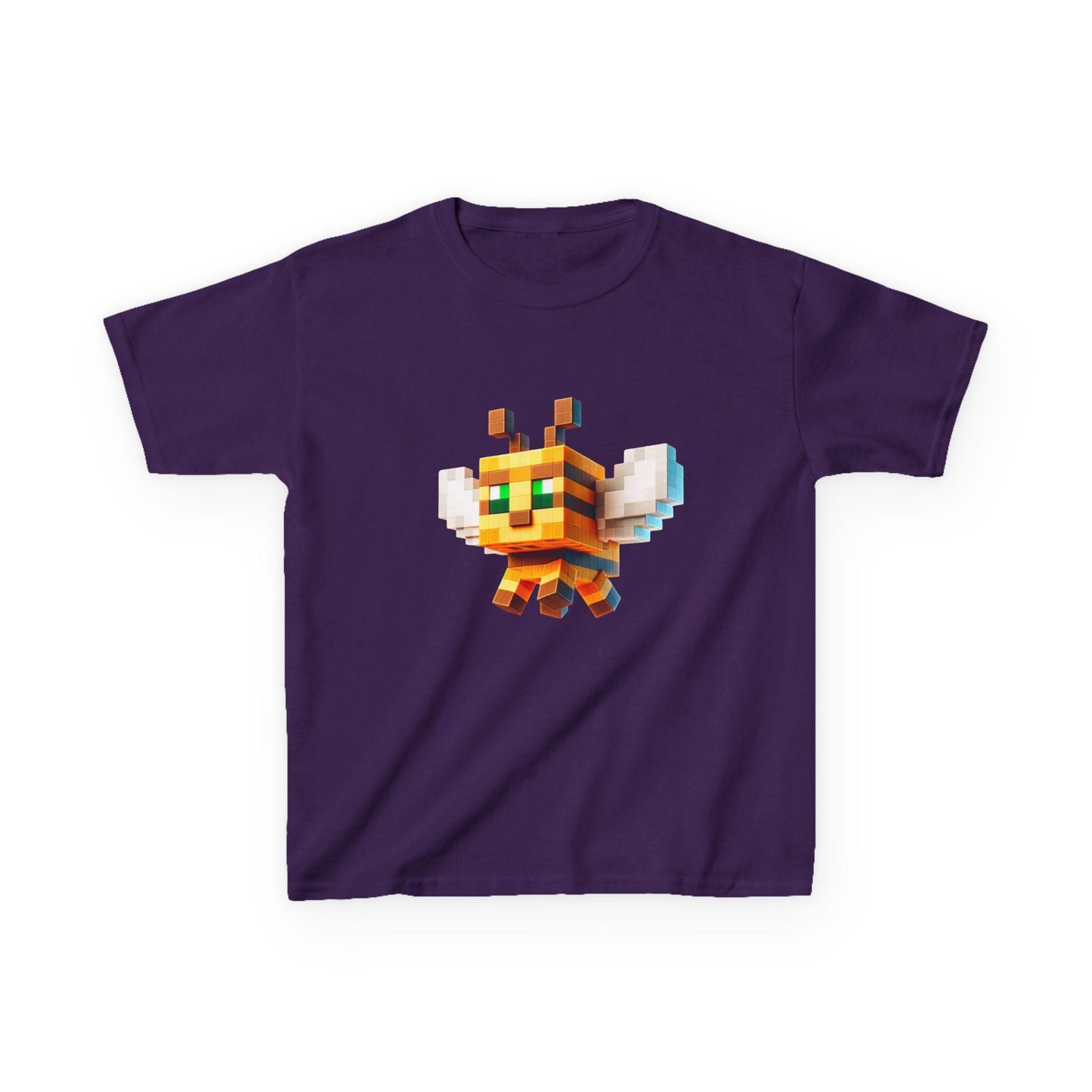Minecraft Bee Inspired Kids Tee, Minecraft Bee Shirt, Fun Kids Tee, Gaming Apparel, Birthday Gift for Boys and Girls, Back to School Apparel
