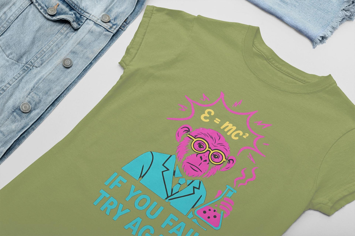 Youth Motivational Tee - 'If You Fail, Try Again'- Back to School Gift for Students, Welcome Back Tee, Back-to-School T-Shirt, Student Shirt