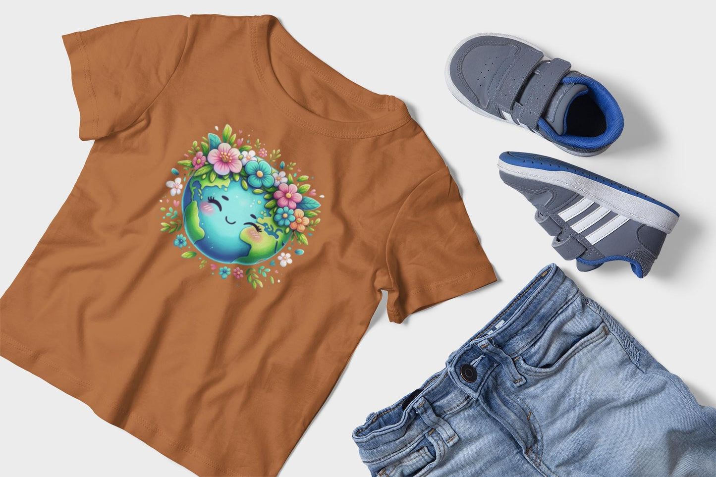 Kids Back to School T-Shirt, Floral Globe Graphic Tee, Fun Shirt for Children, Cool Back to School Clothing for Him and her, Gift For Kids