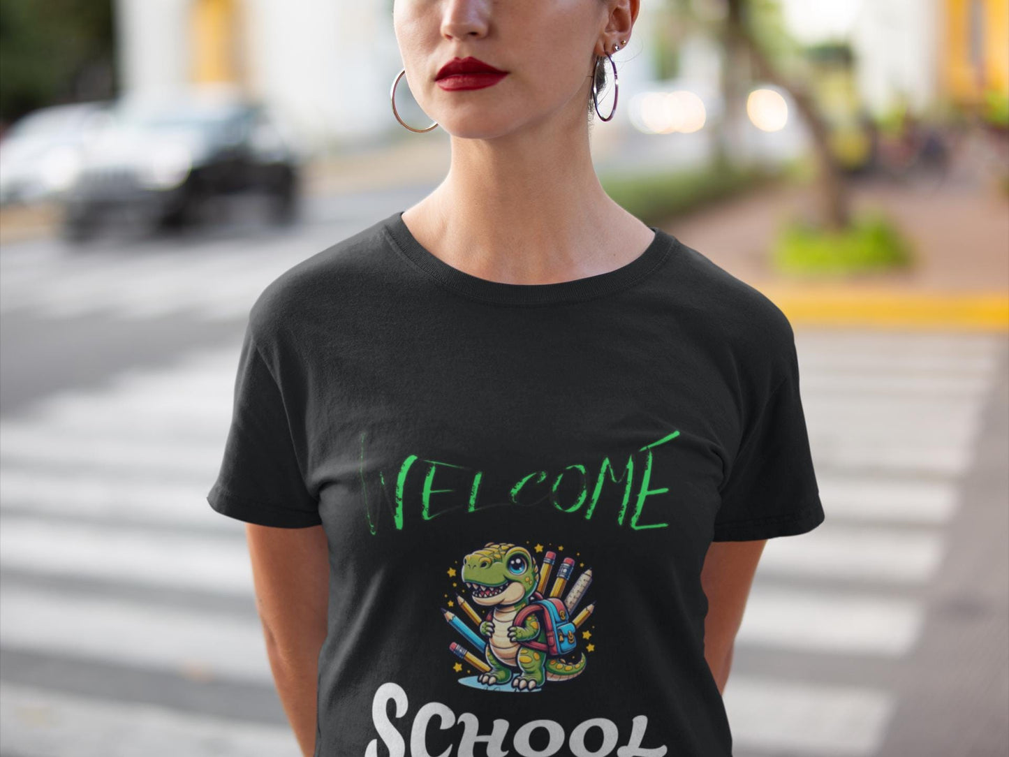 Welcome School to School T-Shirt, Cute Dino Tee, Back to School Gift for Teachers, Welcome Back TShirt, Teacher Appreciation, Teacher Shirt