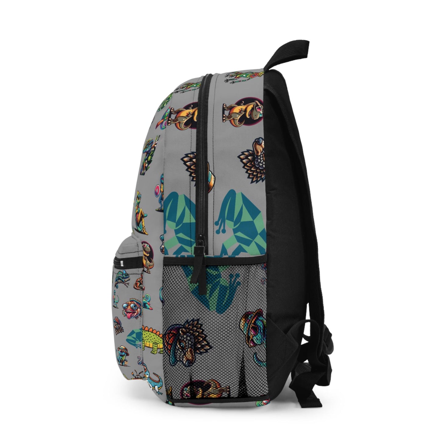 Animal Print Kids Backpack, Personalized School Bag for Elementary & Middle School Kids, Custom Name Bag for Gamer Enthusiast Back-to-School