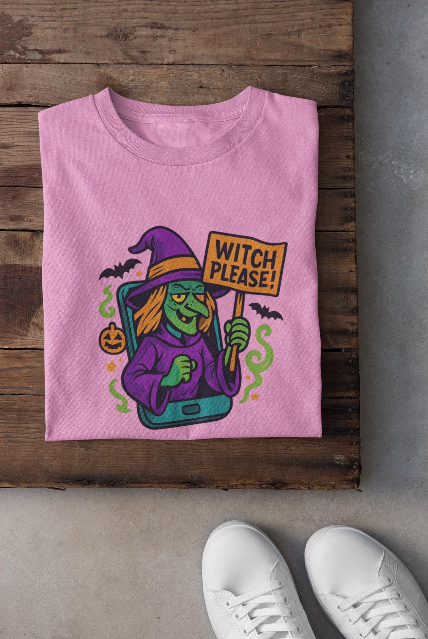 Halloween Witch Youth Tee, Spooky Trick or Treat, Kids Halloween Apparel, Witch Please Graphic Tee, Back to School Apparel for Boys & Girls