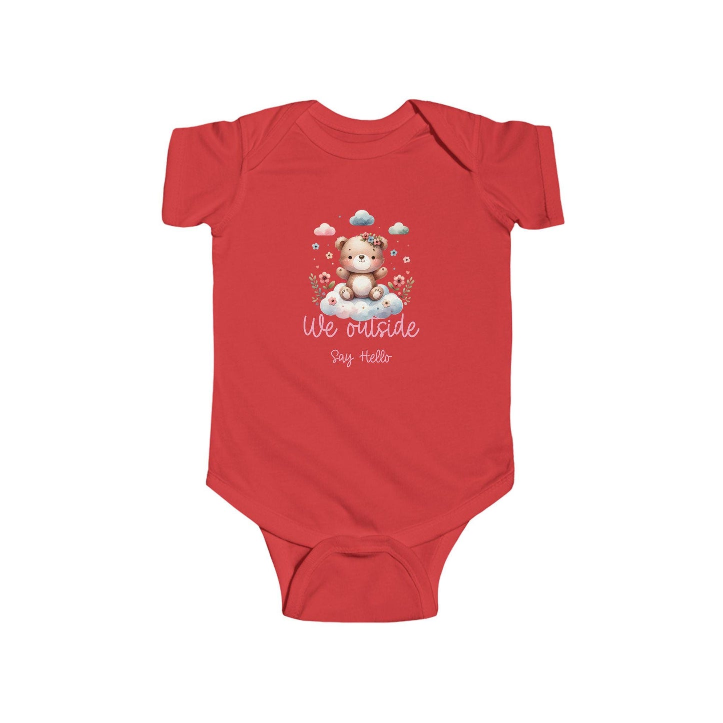 baby Onesie - "We Outside" Baby Suit, Newborn Gift, Toddler Outfit, Baby Shower Gift, Baby Clothes, Spring Wear, Bodysuits for Newborn