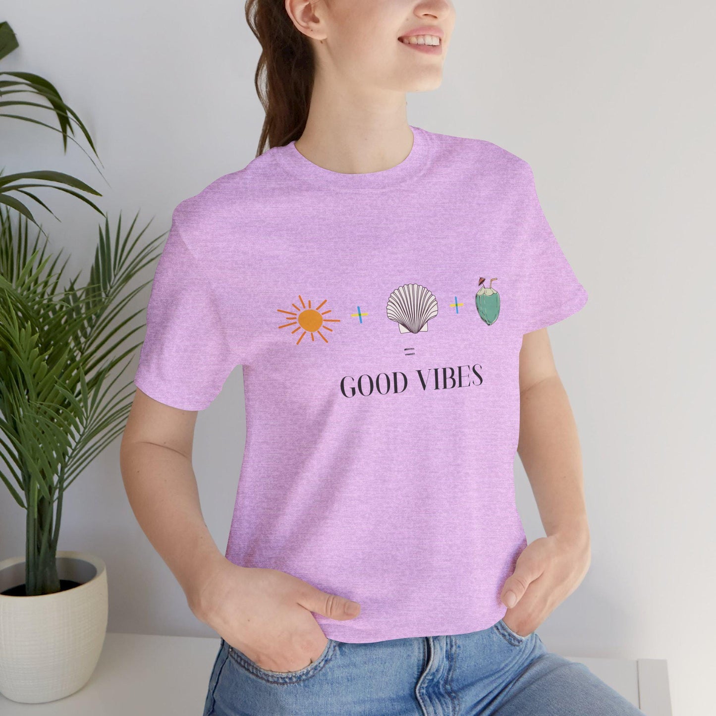 Good Vibes Unisex Tee | Beach Lover T-Shirt, Summer Essentials, Gift for Friends, Casual Wear, Eco-Friendly Fashion