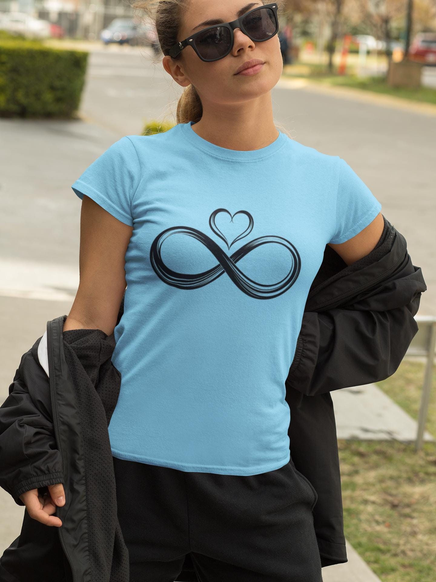 Infinity Love Symbol T-Shirt, Romantic Tee, Forever Love T-Shirt, Couple Love T-Shirt, Cute Love Shirt, Gift For Girlfriend and Boyfriend,