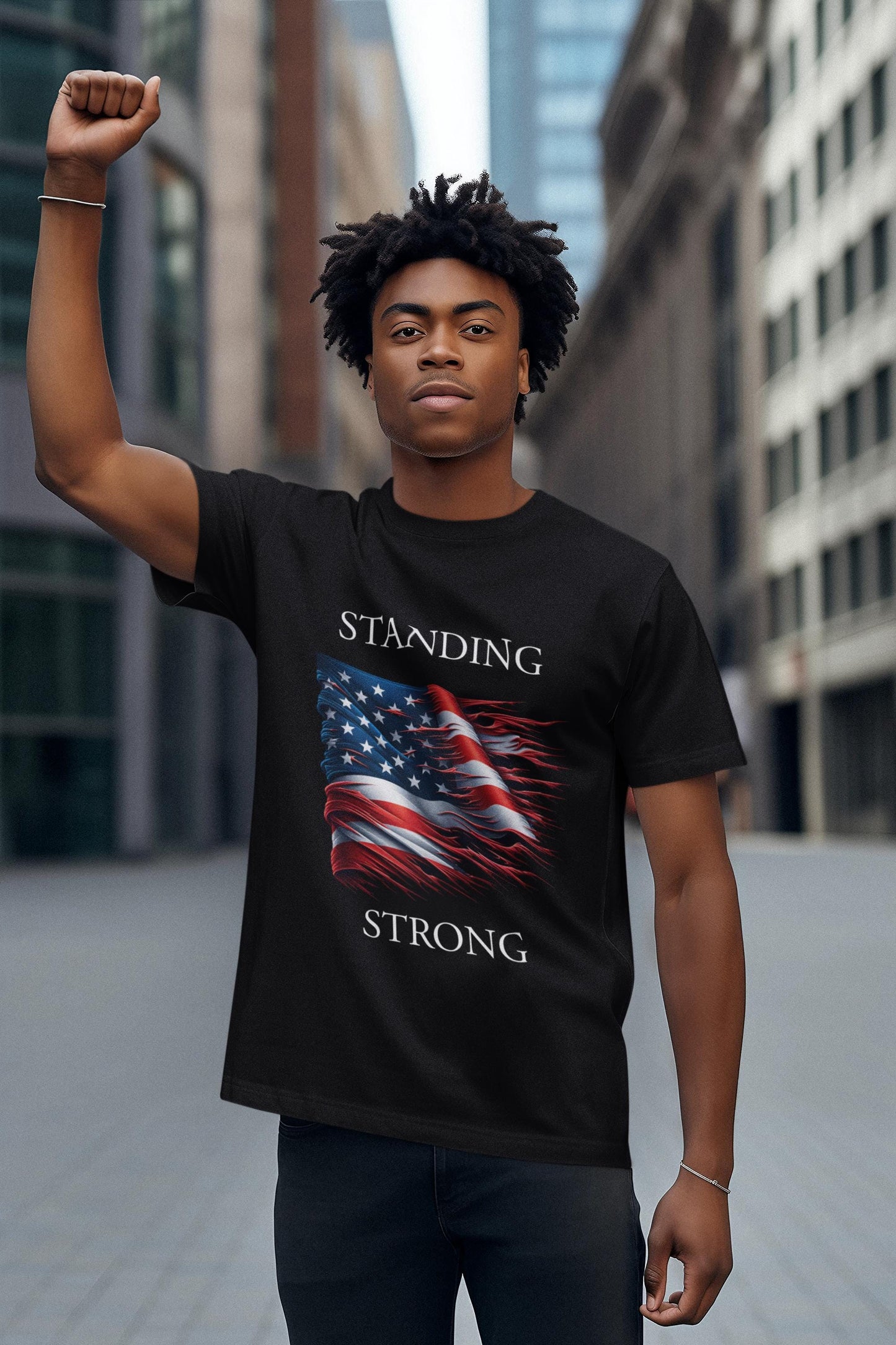 Patriotic Freedom T-Shirt | Short Sleeve Tee, American Flag Shirt, July 4th Apparel, Gift for Veterans, Stand Strong Tee, Red White Blue