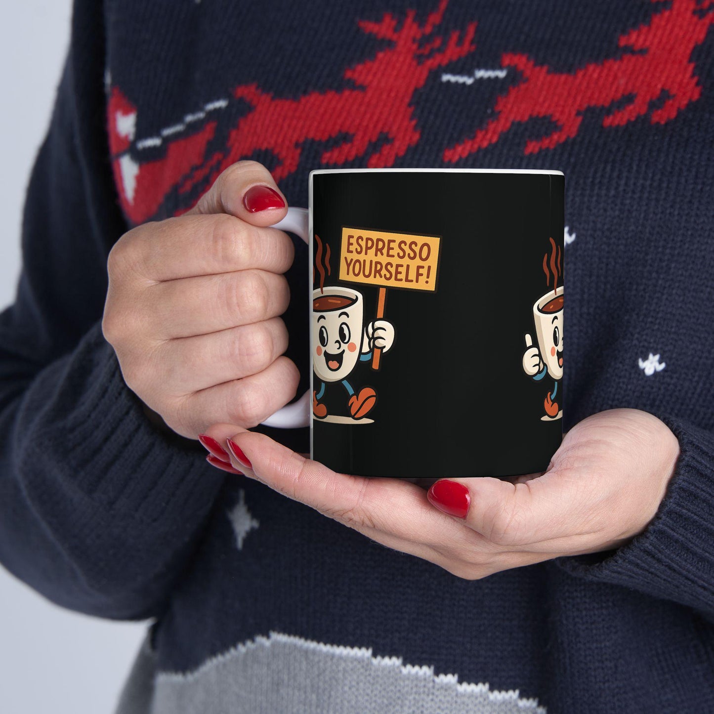 Espresso Yourself Coffee Mug, Cute Drinkware Gift for Coffee Lovers, Espresso Mug, Ideal Back 2 School Gift for Teachers and Parents