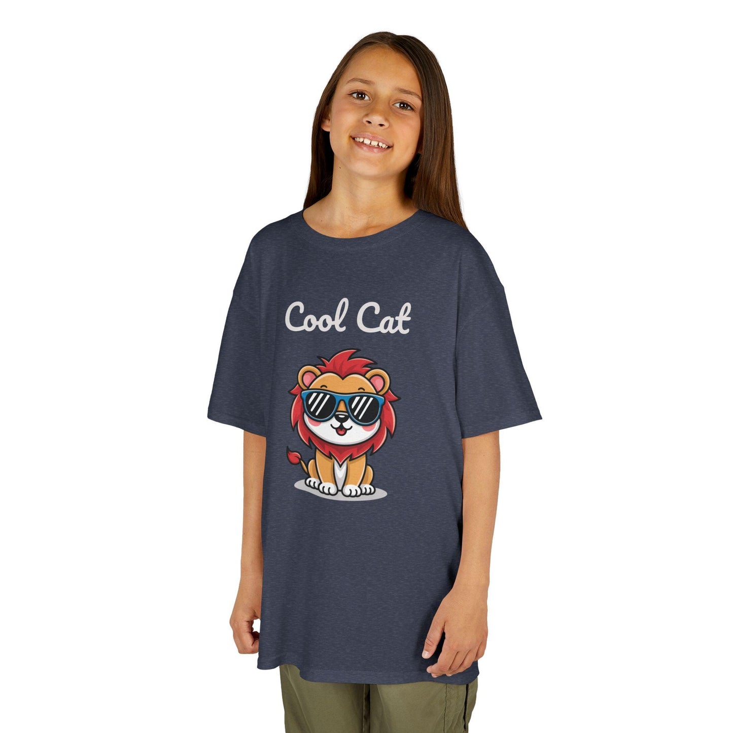 Cool Cat Kids Tee - Fun Animal Shirt, Gift for Children, Birthday Present, Cool Summer Wear, Cute Graphic Tee, Back to School Apparel