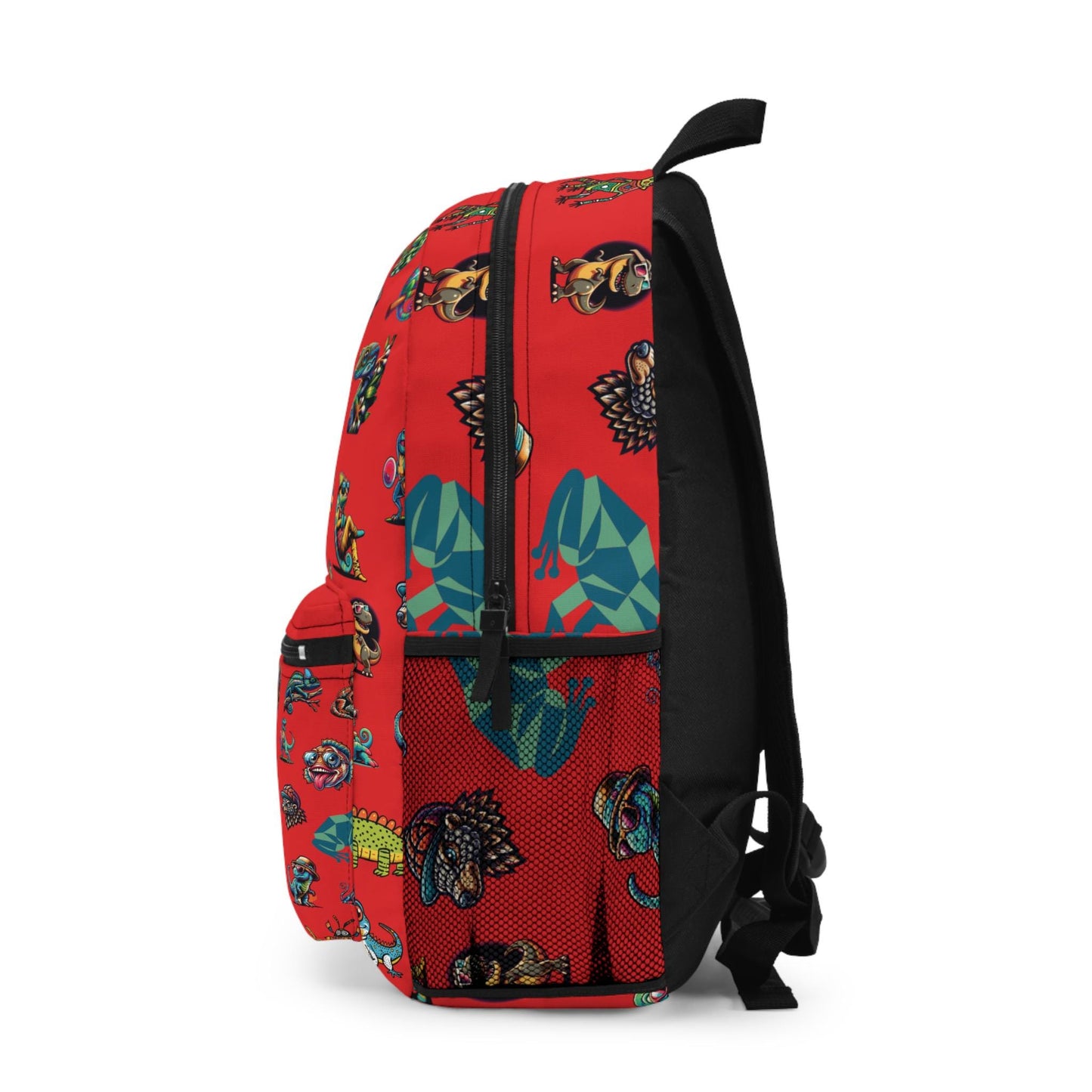 Animal Print Kids Backpack, Personalized School Bag for Elementary & Middle School Kids, Custom Name Bag for Gamer Enthusiast Back-to-School