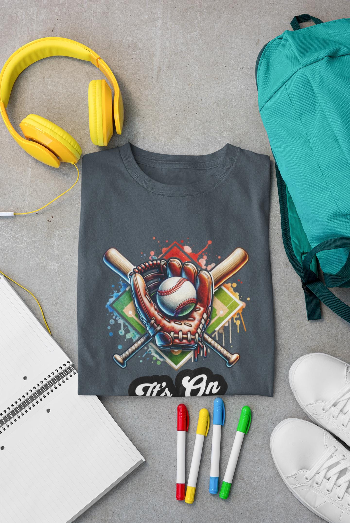 Baseball Vibes Kids Tee, Youth Sports Shirt, Fun Playtime Top, Perfect Gift for Little Athletes, Birthday Party Wear, Back to School Apparel