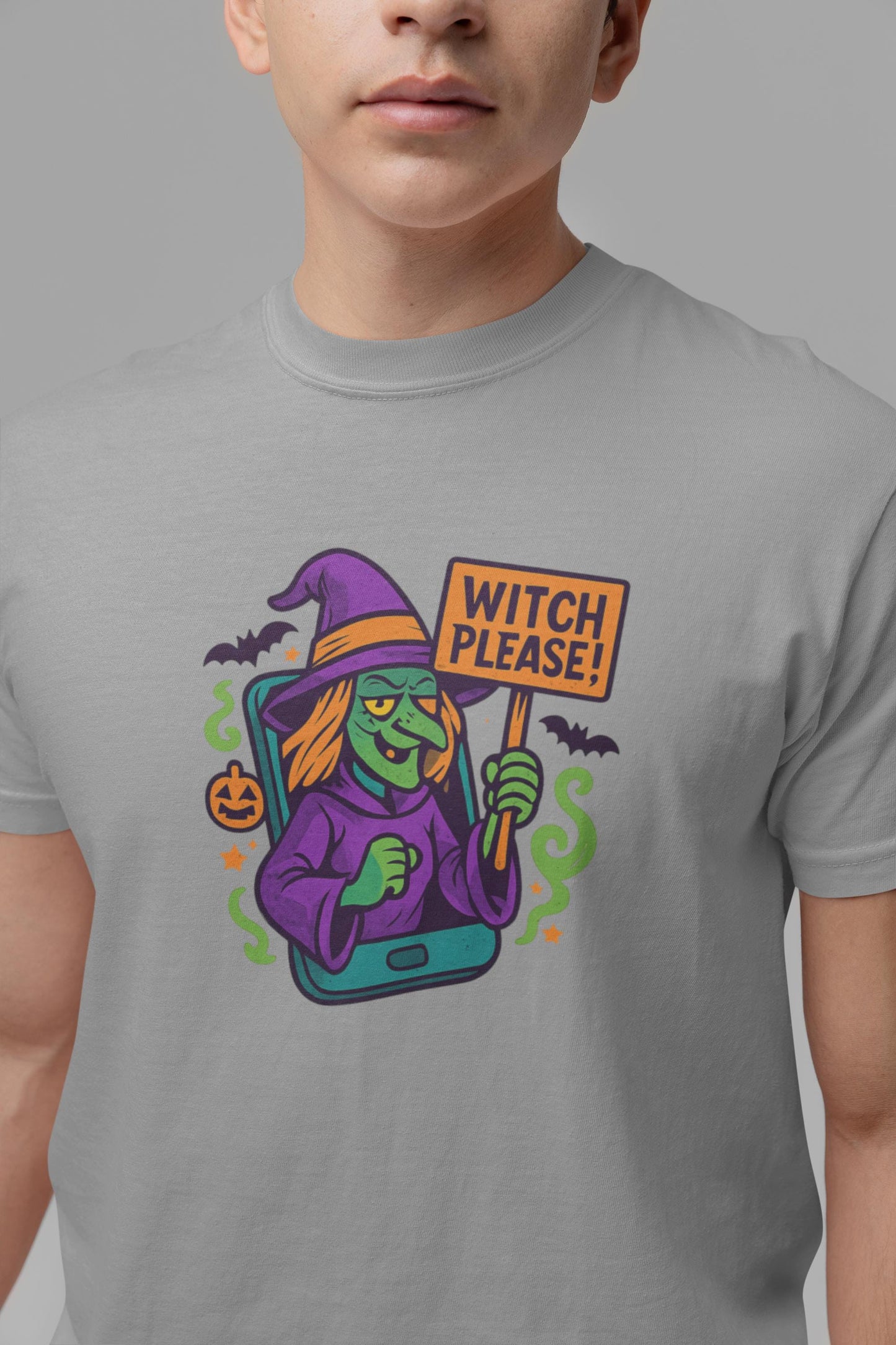 Halloween Witch Youth Tee, Spooky Trick or Treat, Kids Halloween Apparel, Witch Please Graphic Tee, Back to School Apparel for Boys & Girls