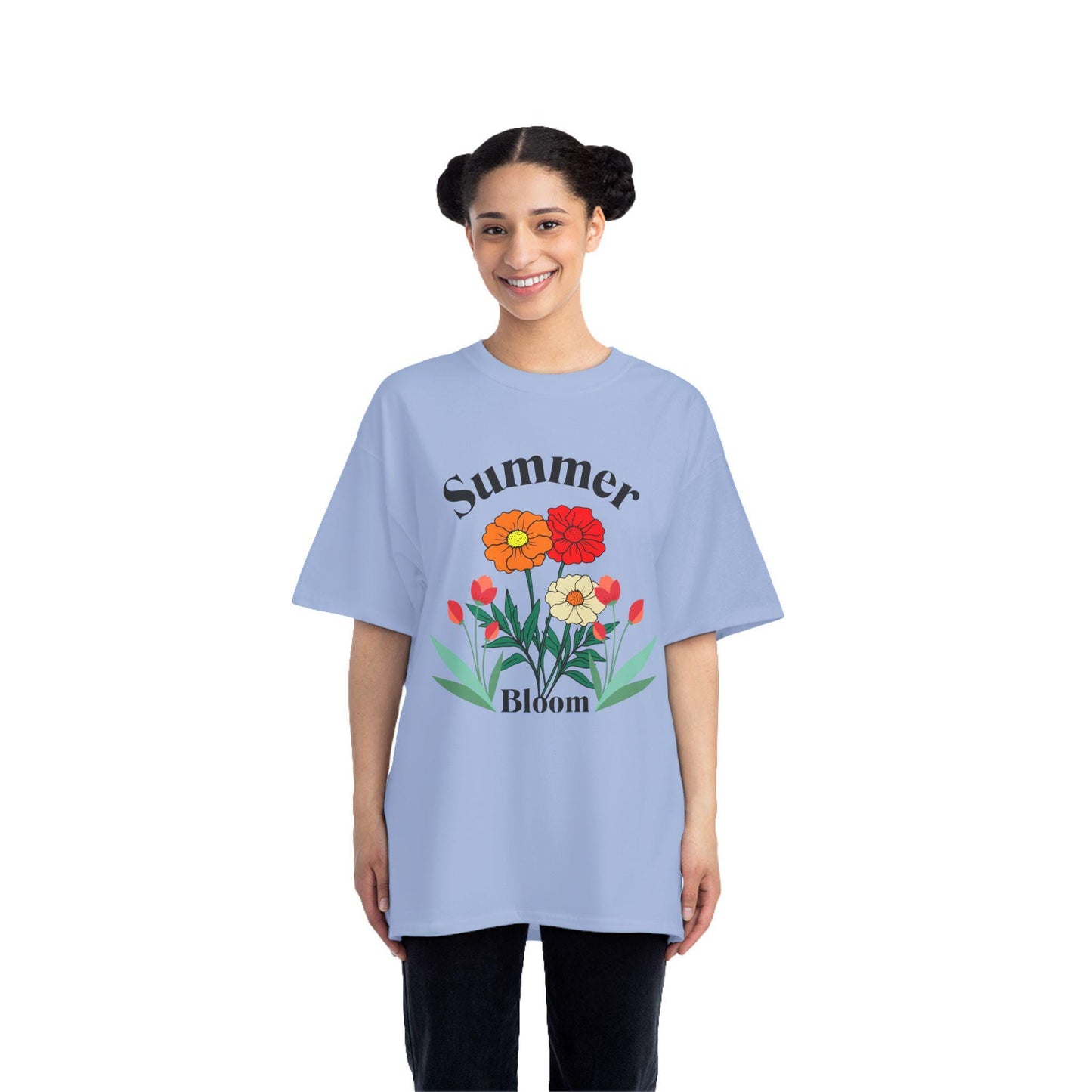 Summer Bloom T-Shirt - Floral Graphic Tee, Spring Style, Gift for Gardeners, Casual Wear, Summer Wardrobe Essential, Essential Outdoor Tee