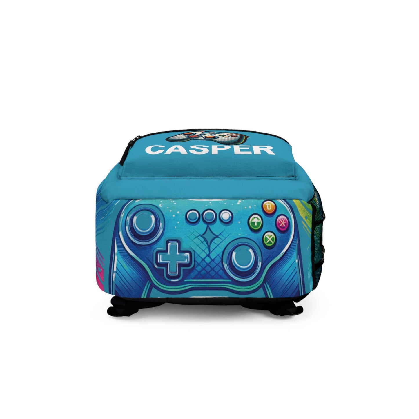 Personalized Name Gamer School Bookbag, Gaming Back to School Gear, Game Characters School Bag for Boys & Girls, Gamer Back to School Bag