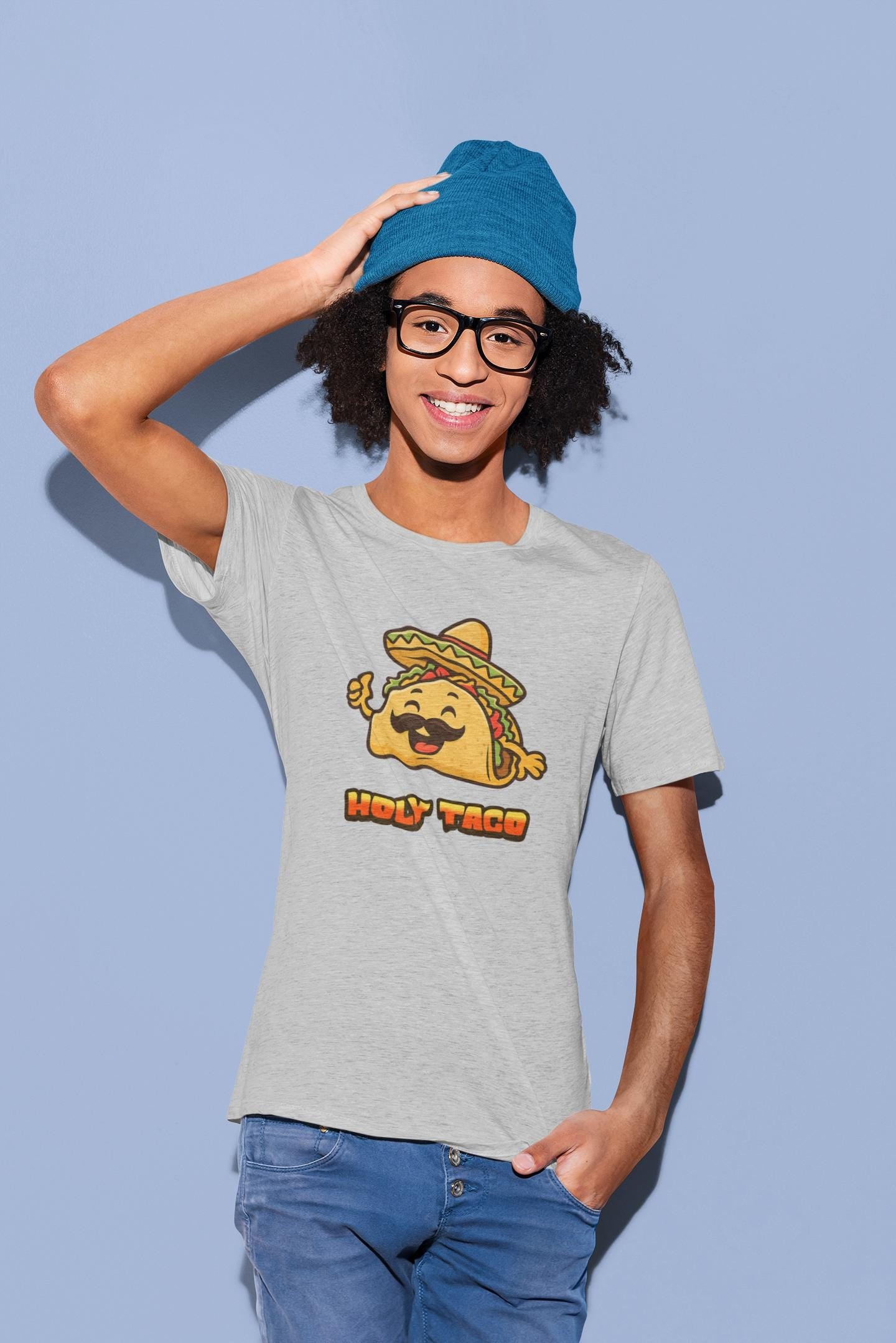 Fun Kids Taco T-Shirt - Holy Taco Design, Cute Kid's Shirt, Taco Lover Gift, Taco Tuesday Apparel, Kids Graphic Tee Back to School Apparel