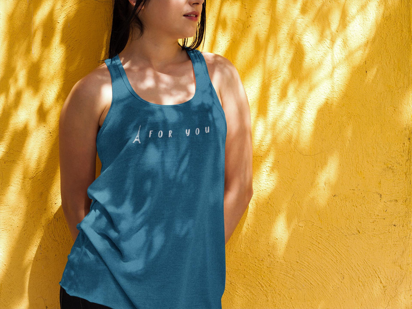 Eiffel in Love Tank Top, Playful Summer Beach Top, Flirty French Kiss Top, Paris Vacation Tank Top, Romantic Graphic Top for Her & Him