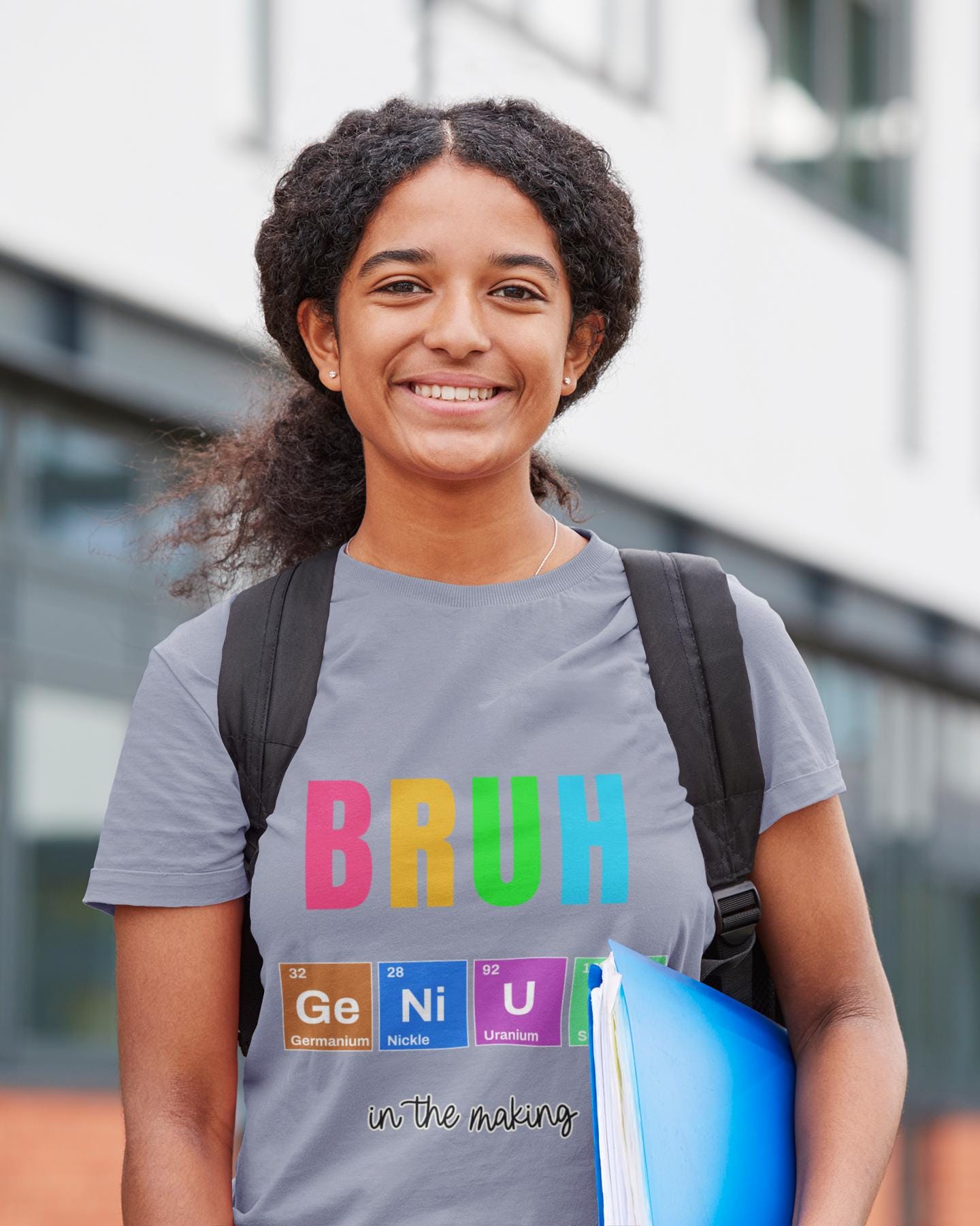 BRUH Genius Youth Tee - Fun Youth Science Inspired T-Shirt, Back to School, Back To School Teacher Student Shirt, First Day Of School Shirts