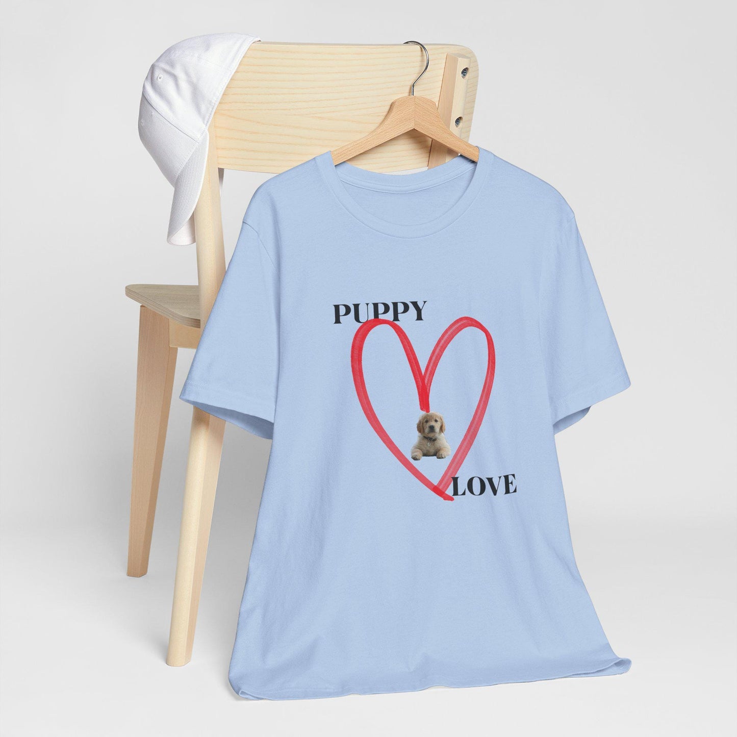 Puppy Love Unisex Tee | Cute Pet Lovers Gift | Dog Owner Apparel | Birthday | Casual Everyday Wear