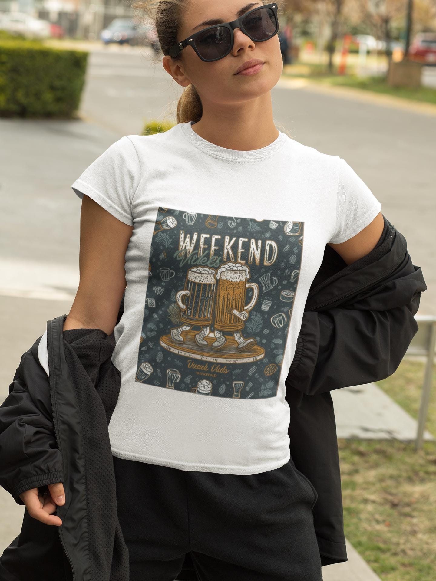 Weekend Beer Graphic T-shirt, Unisex Casual Tee, Brewery Gift, Beer Lover Apparel, Weekend Vibes Tee, Festive Clothing Outdoor Comfort Color