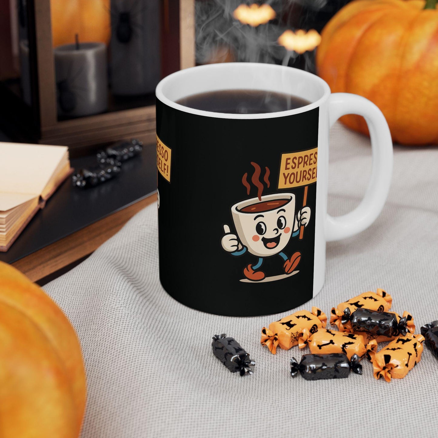 Espresso Yourself Coffee Mug, Cute Drinkware Gift for Coffee Lovers, Espresso Mug, Ideal Back 2 School Gift for Teachers and Parents
