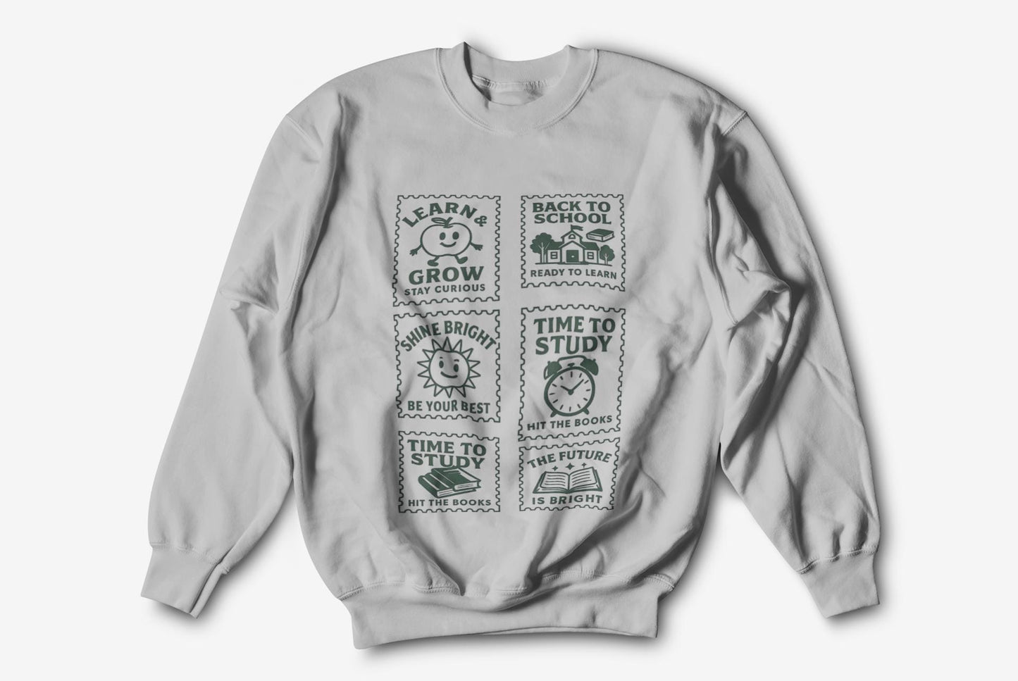 Youth Motivational Crewneck Sweatshirt, Back to School Gift, Study Motivation Apparel, Positive Quotes Sweatshirt, Comfortable Kids