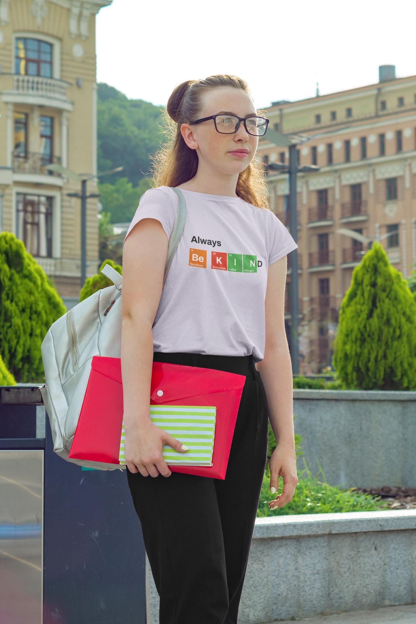 Always Be Kind Youth Short Sleeve Tee, Funny Science Shirt, Graphic Tee Gift for Students, Comfort Colors Casual Wear, Back to School Nerdy