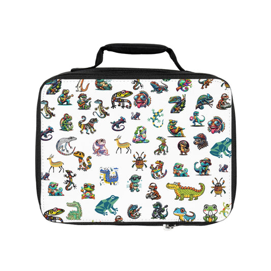 Animal Print Kid Lunch Bag, School Lunch Bag for Elementary & Middle School Kids, Back-to-School Essential, School Lunch Bag for Girls, Boys