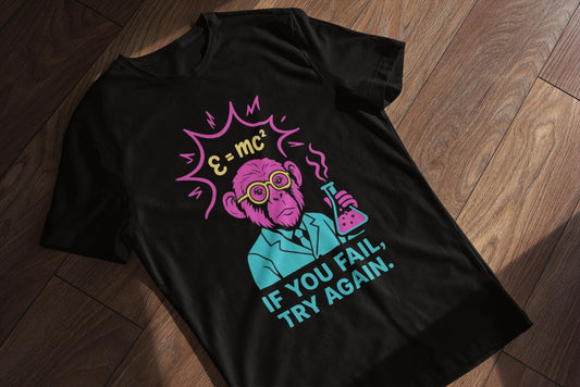 Youth Motivational Tee - 'If You Fail, Try Again'- Back to School Gift for Students, Welcome Back Tee, Back-to-School T-Shirt, Student Shirt