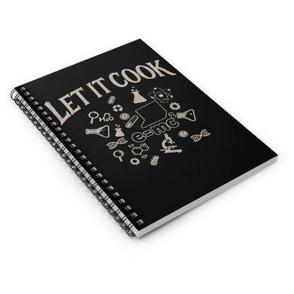 Science Lab Spiral Notebook, Chemistry Journal for Students Teachers STEM Gift Cute, Study Notes Planner Back to School Laboratory Scientist