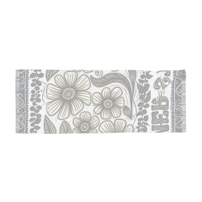 Floral Lightweight Scarf, Bohemian Wrap, Spring Accessory, Gift for Her, Summer Vibes, Women's Fashion, Fun Outdoor Camping Vibes