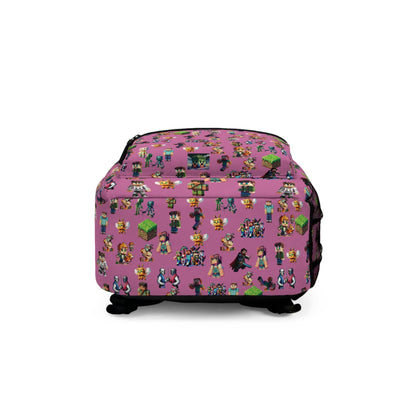 Game Characters Backpack for Kids, Gamer Bag, School Backpack, Gamer Wilderness Adventure Pack, Birthday Gift, Back to School Apparel