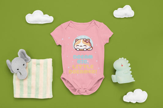 Baby Onesie - "Dream Big Little Dreamer", Newborn Gift, Toddler Outfit, Baby Shower Gift, Baby Clothes, Spring Wear, Bodysuits for Newborn