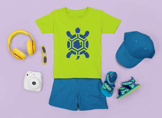 Kids Graphic Tee - "Turtle" Fun Shirt for Children, Cool Summer Clothing, Gift for Kids, Party Wear, Youth Tee, Children's