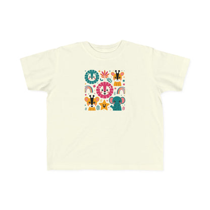 Colorful Animal Kids' Tee, Toddler T-Shirt, Cute Graphic Shirt, Fun Gift for Boys and Girls, Birthday Playtime Wear, Back to School Clothing