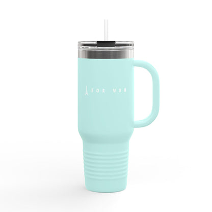 Insulated Travel Tumbler with Straw - Perfect for Coffee Lovers, Hot Beverages, Road Trips, Office Use, & Travel, Summer Day Tumbler