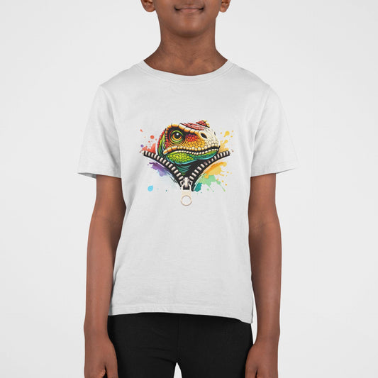 Kids Dinosaur Graphic Tee, Fun Shirt for Children, Cool Summer Clothing, Gift for Kids, Party Wear, Youth Tee, Children's Favorite Reptile