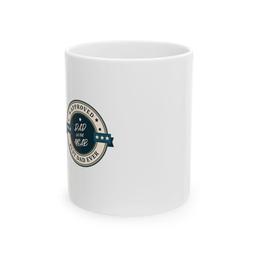 Personalized Husband Dad Grandpa Ceramic Mug - Perfect for Father's Day, Birthday Gift, Coffee Lover, Unique Dad Gift, Home Office Decor