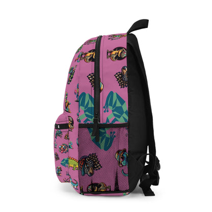 Animal Print Kids Backpack, Personalized School Bag for Elementary & Middle School Kids, Custom Name Bag for Gamer Enthusiast Back-to-School