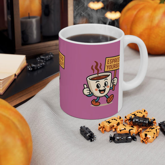 Espresso Yourself Coffee Mug, Cute Drinkware Gift for Coffee Lovers, Espresso Mug,  Ideal Back 2 School Gift for Teachers and Parents