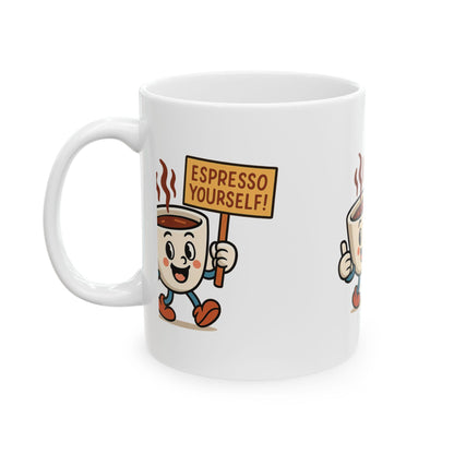 Espresso Yourself Coffee Mug, Cute Drinkware Gift for Coffee Lovers, Espresso Mug,  Ideal Back 2 School Gift for Teachers and Parents