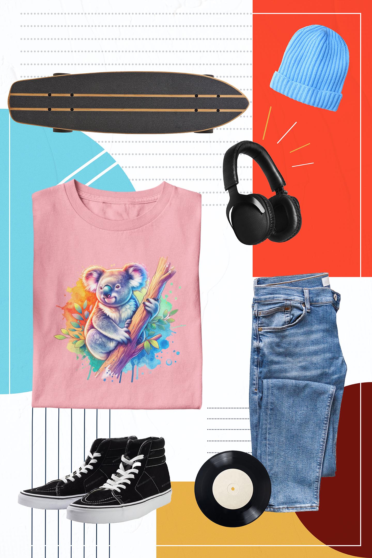Koala Lover Graphic Art Tshirt, Cute Animal Tshirt, Gifts For Her  Him, Animal Lover Shirt, Funny Animal Shirt, Casual Comfort Colors Tee