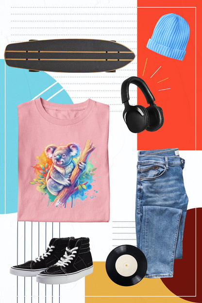 Koala Lover Graphic Art Tshirt, Cute Animal Tshirt, Gifts For Her  Him, Animal Lover Shirt, Funny Animal Shirt, Casual Comfort Colors Tee