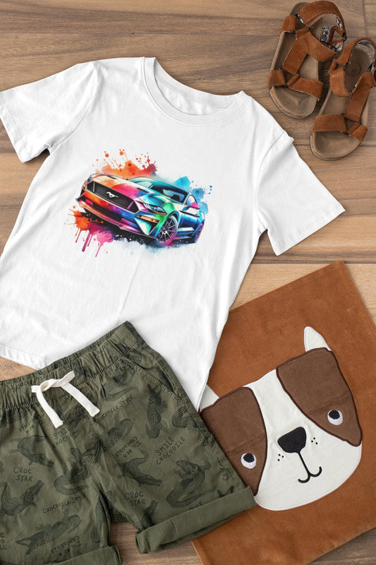 Comfort Colors T-Shirt for Car Enthusiasts, Kids Car Graphic Tee, Fun Shirt for Children, Cool Summer Clothing, Gift For Kids