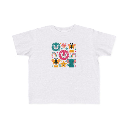 Colorful Animal Kids' Tee, Toddler T-Shirt, Cute Graphic Shirt, Fun Gift for Boys and Girls, Birthday Playtime Wear, Back to School Clothing