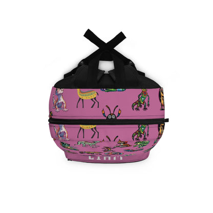 Animal Print Kids Backpack, Personalized School Bag for Elementary & Middle School Kids, Custom Name Bag for Gamer Enthusiast Back-to-School