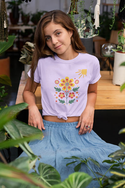 Boho Floral Tee, Nature Inspired Shirt, Spring Floral Top, Unisex Eco-Friendly T-Shirt, Perfect Gift for Garden Lovers, Summer Vibes