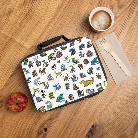 Animal Print Kid Lunch Bag, School Lunch Bag for Elementary & Middle School Kids, Back-to-School Essential, School Lunch Bag for Girls, Boys