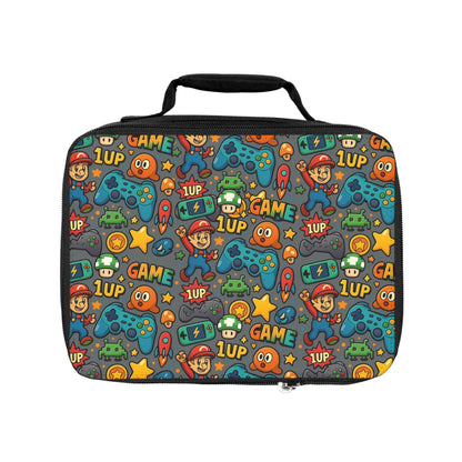 Video Game Lunch Bag - Perfect for Back to School, Picnics, and Playdates, Gamer Enthusiast Lunch Bag, School Lunch Bag for Girls & Boys