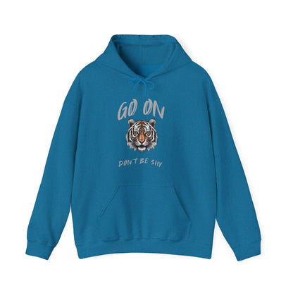 Love and Fun Tiger Hoodie Sweatshirt, Flirty Hoodie, Cozy Pullover, Gift for Him/Her, Birthday Present, Outdoors Summer Flirty Tee