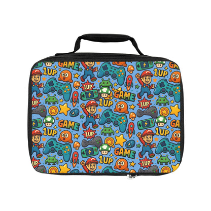 Video Game Lunch Bag - Perfect for Back to School, Picnics, and Playdates, Gamer Enthusiast Lunch Bag, School Lunch Bag for Girls & Boys